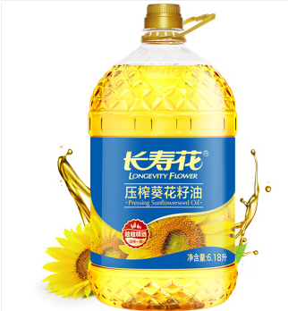154.86元包邮！长寿花 葵花籽油 6.18L*2