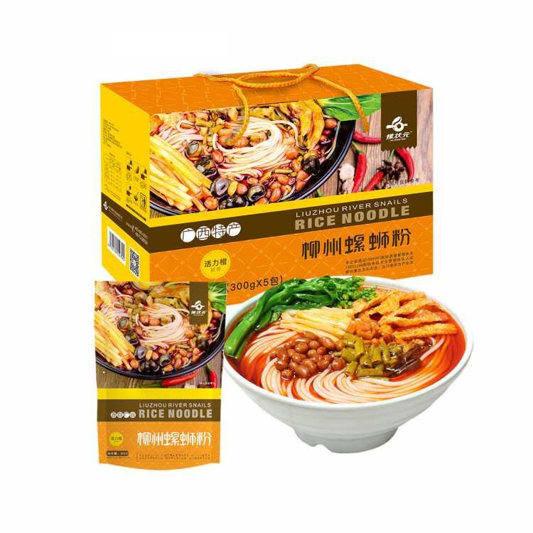 柳州螺蛳粉300g*5袋礼盒酸辣粉螺丝粉