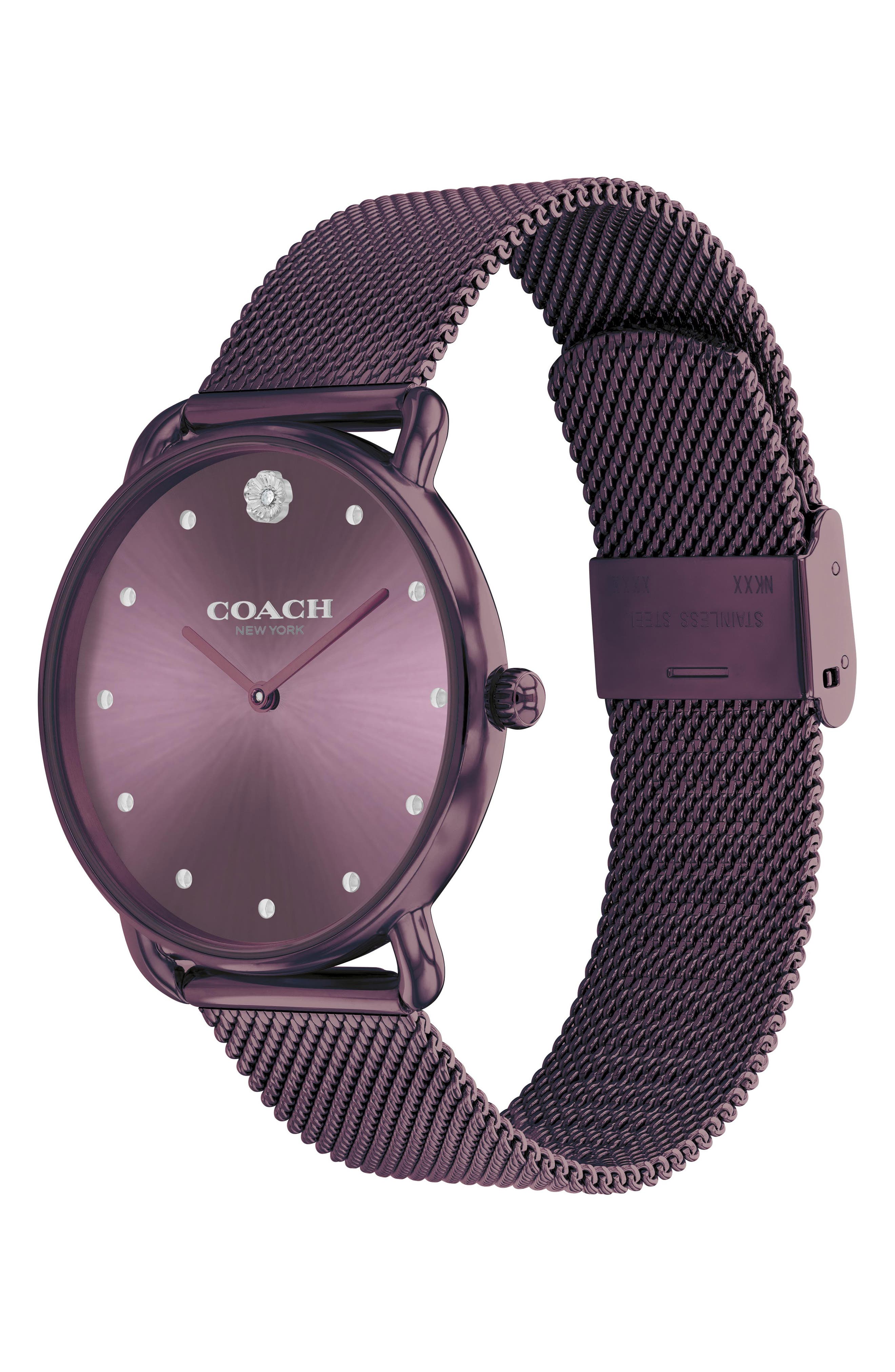 COACH Elliot Mesh Strap Watch, 36mm