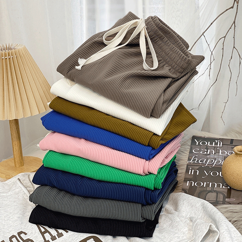 【小红书力荐】2022春季新款蛇骨纹阔腿裤