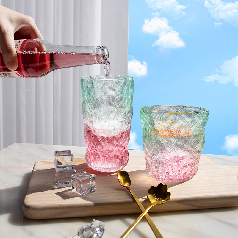 【tomoni】可爱少女冰川玻璃水杯2个