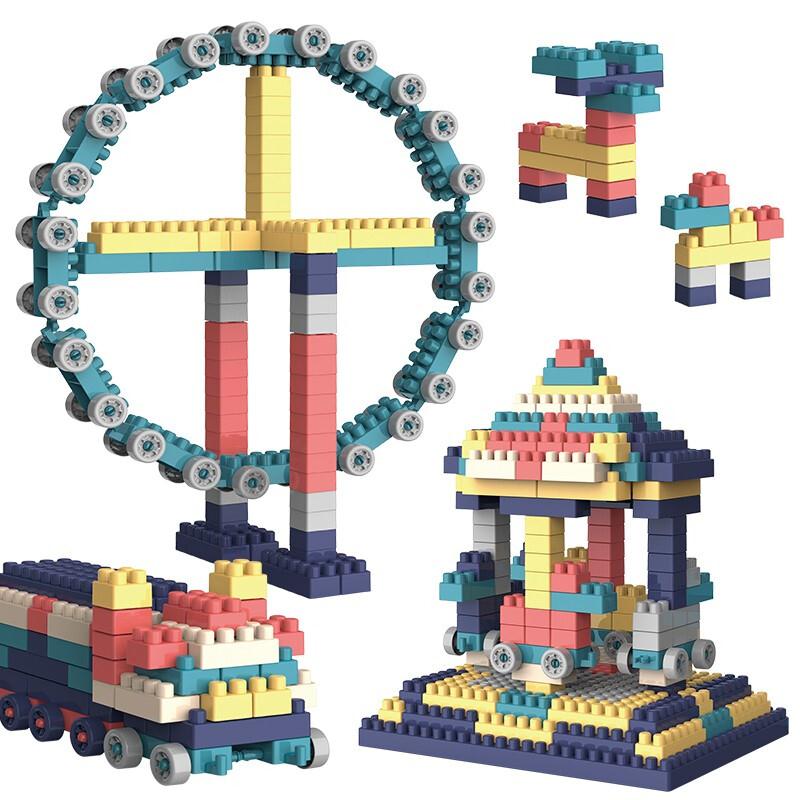 【旗舰店】开益 大颗粒积木桌玩具