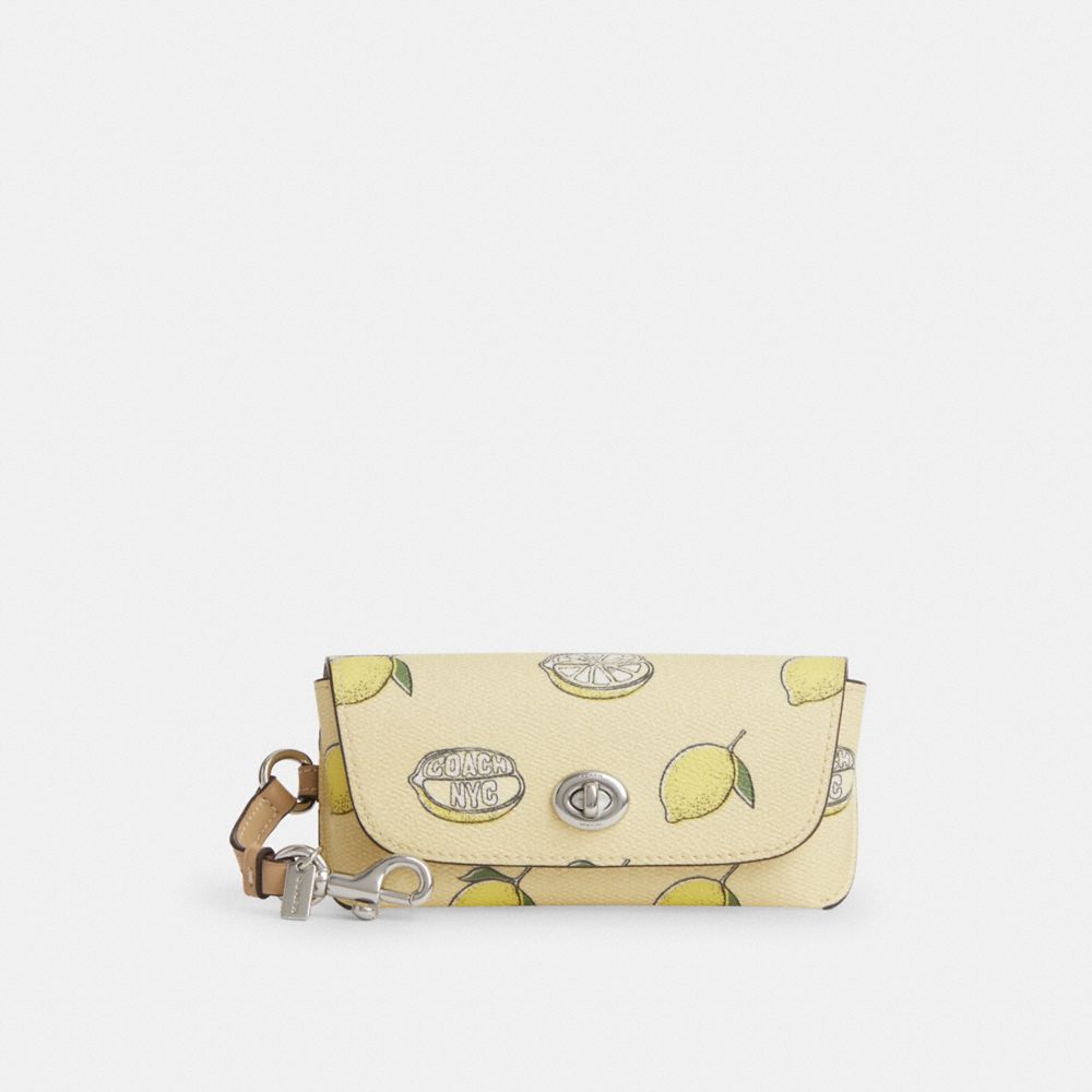 coach sunglass case with lemon print CAP11-SVXUC