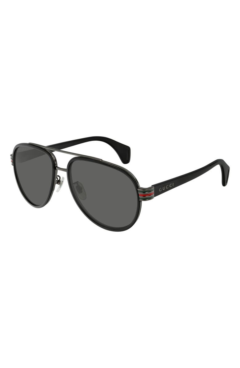 Gucci 58mm Polarized Aviator 太阳镜