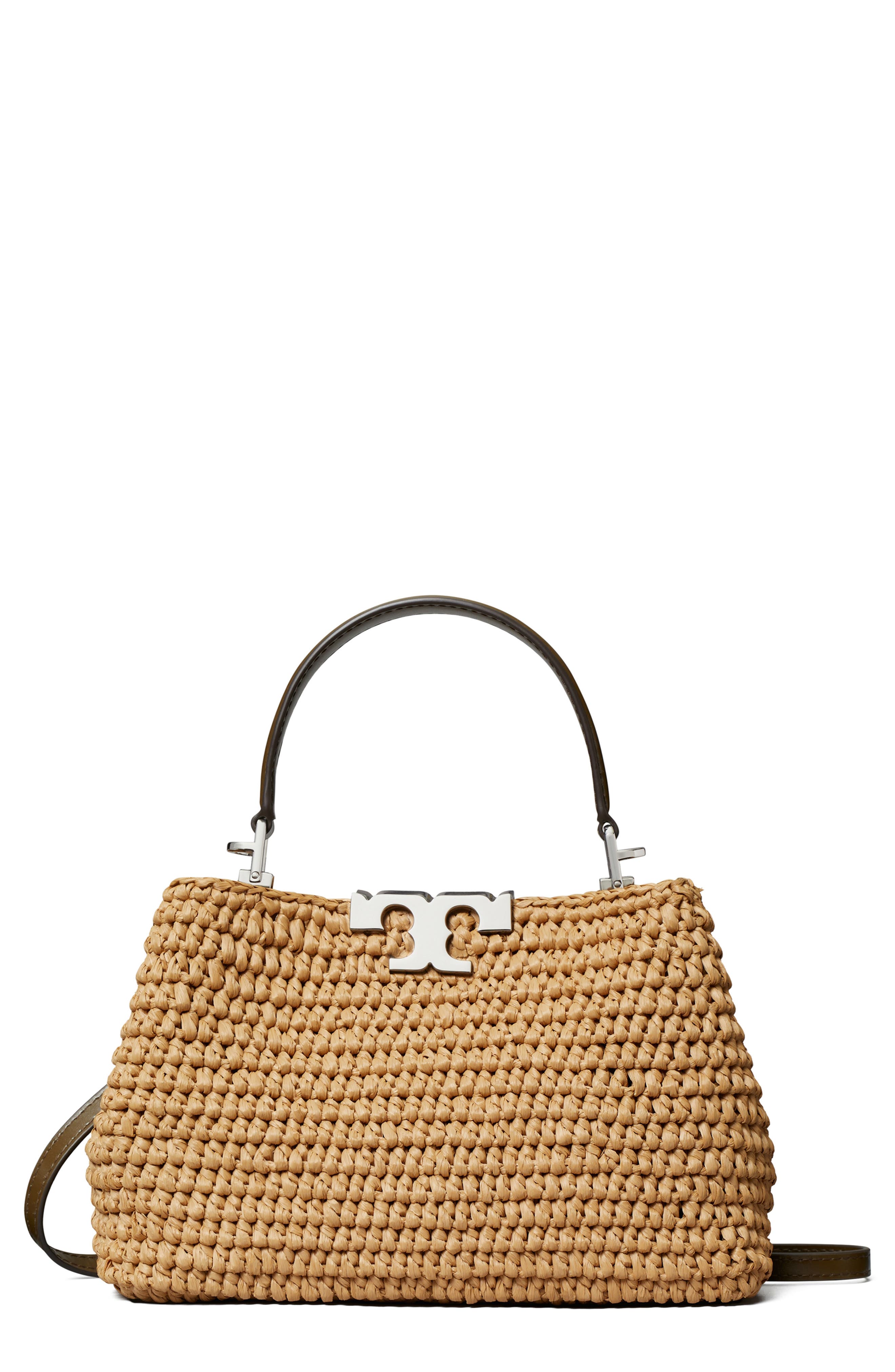 Tory Burch Mini Eleanor Raffia Satchel