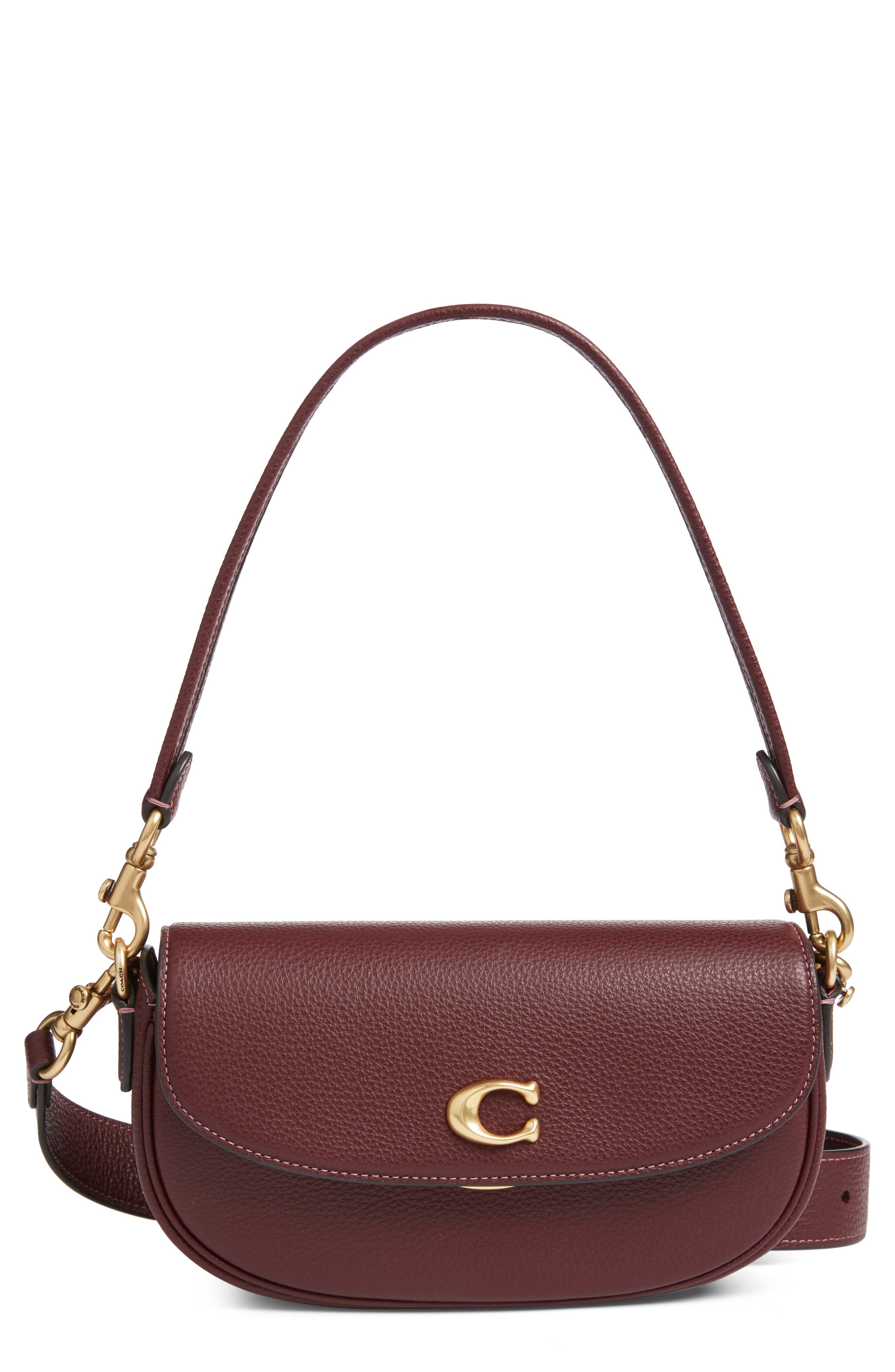 COACH Pebbled 蔻驰单肩包 Merlot COACH Pebbled 蔻驰单肩包 Merlot