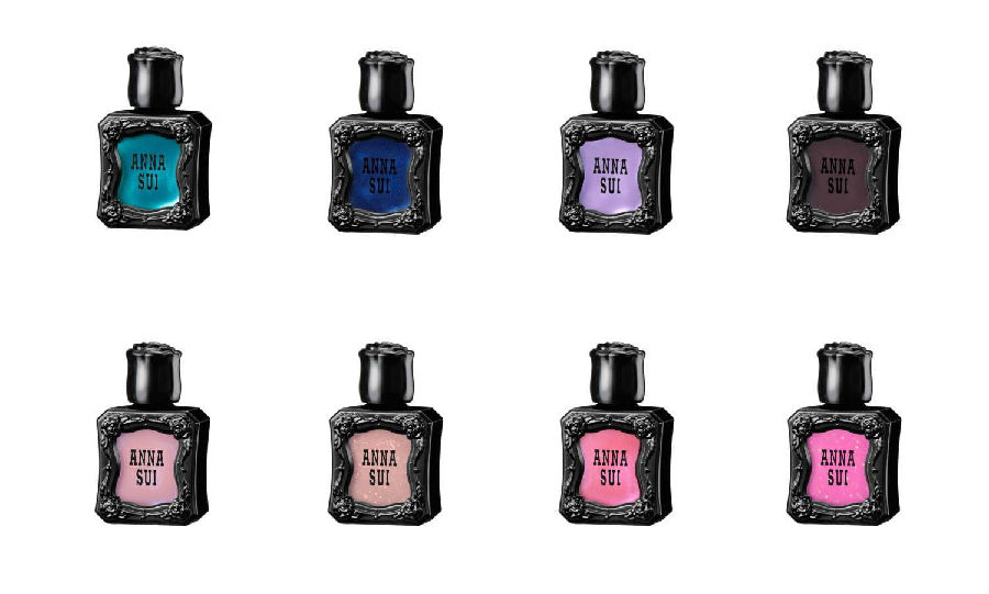 甲油 Anna Sui 圣诞限定指甲油新色11月1日上市超大颗水钻给你bilingbiling的指尖 拔草哦