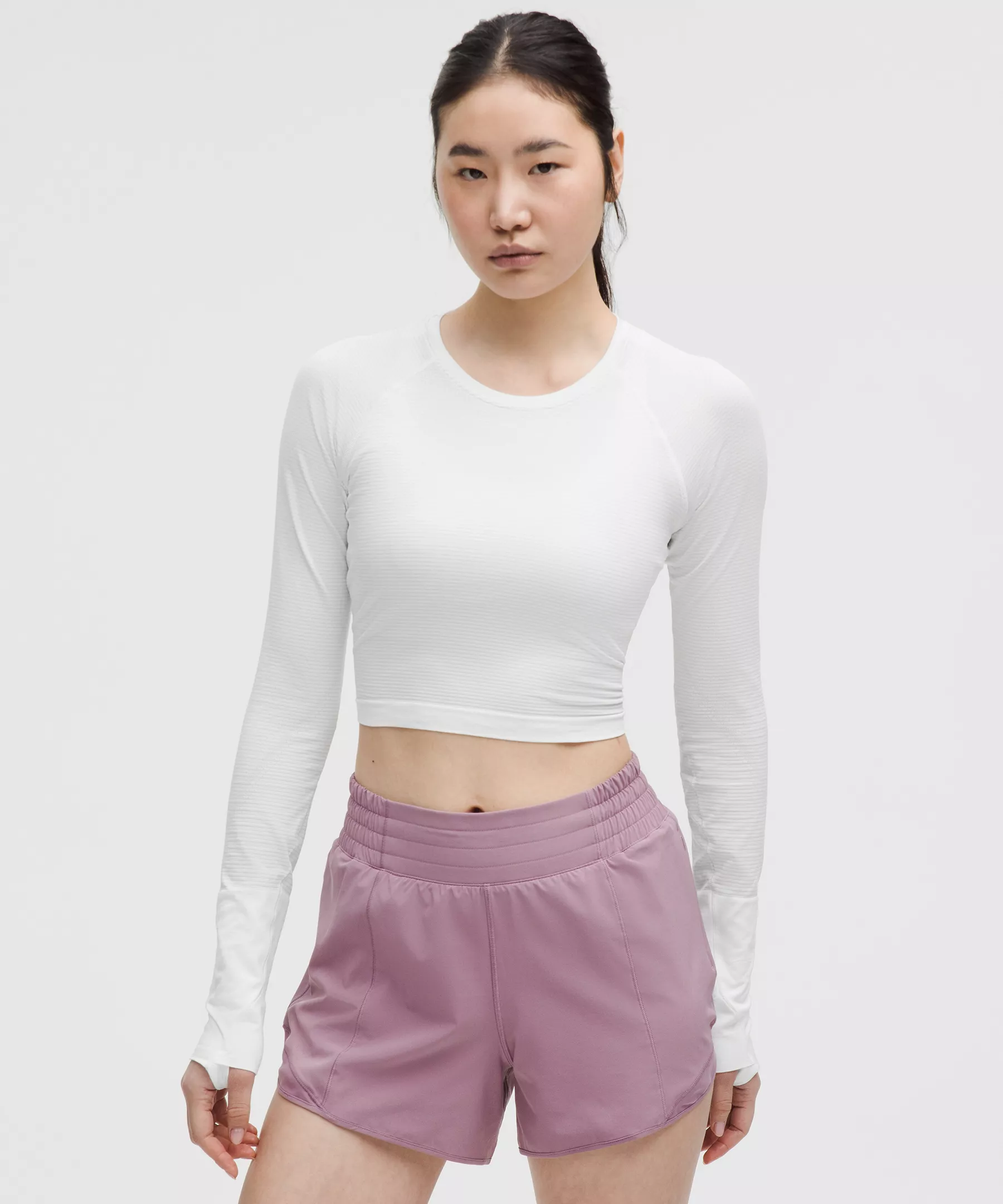 Lululemon Swiftly Tech Cropped女士长袖T恤 2.0