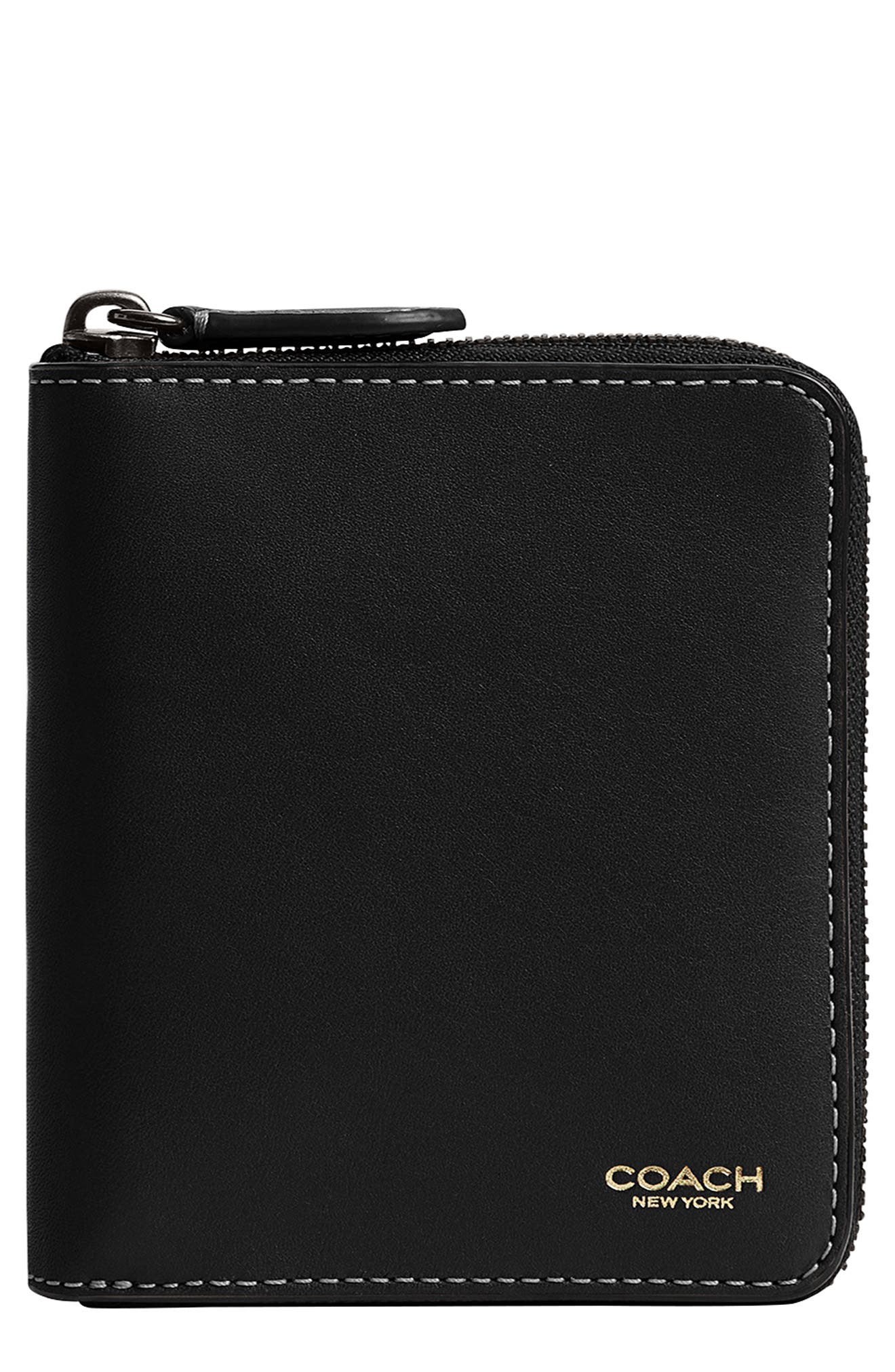 COACH Zip Around Leather Wallet