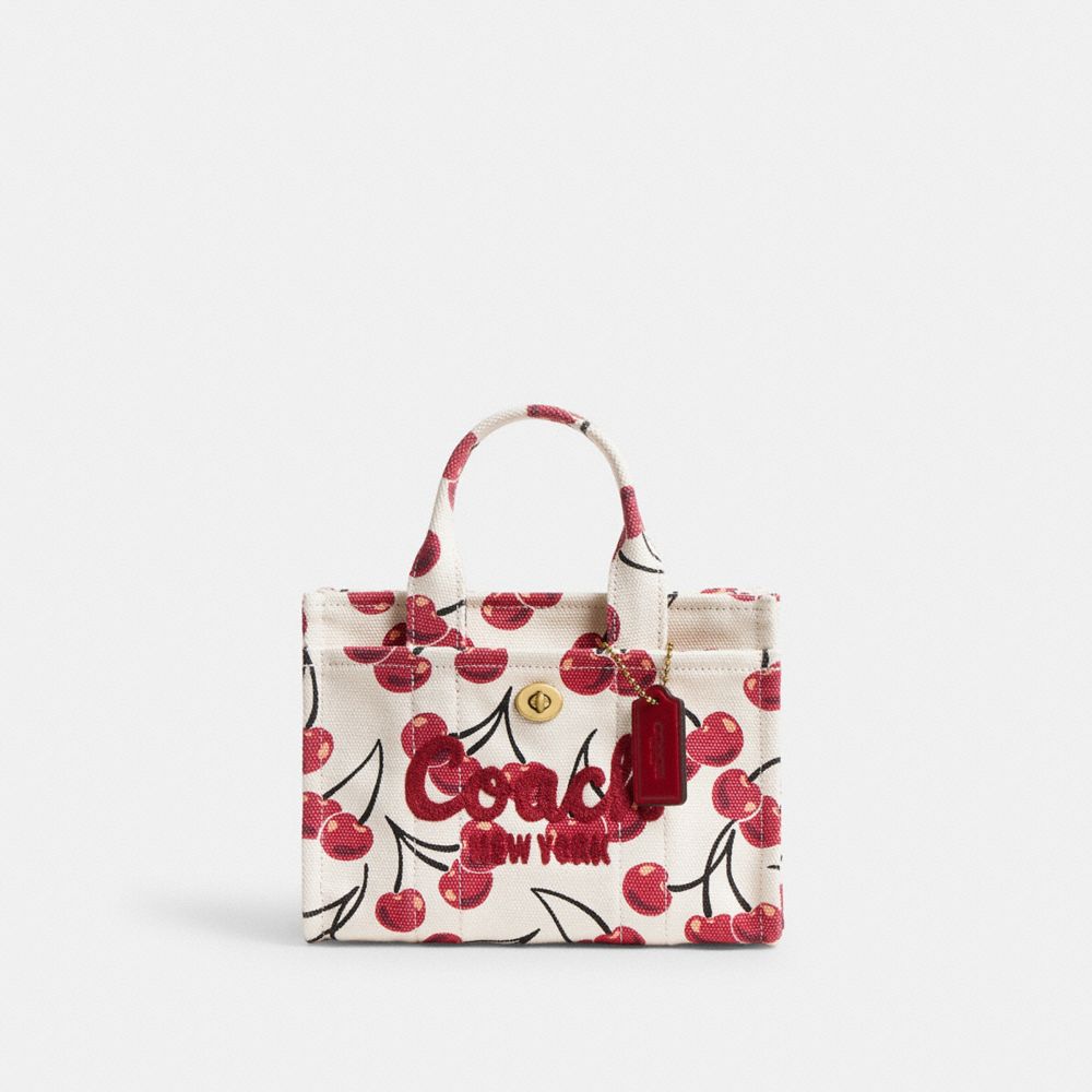 coach cargo tote bag 20 with cherry print CZ104-B4CAH