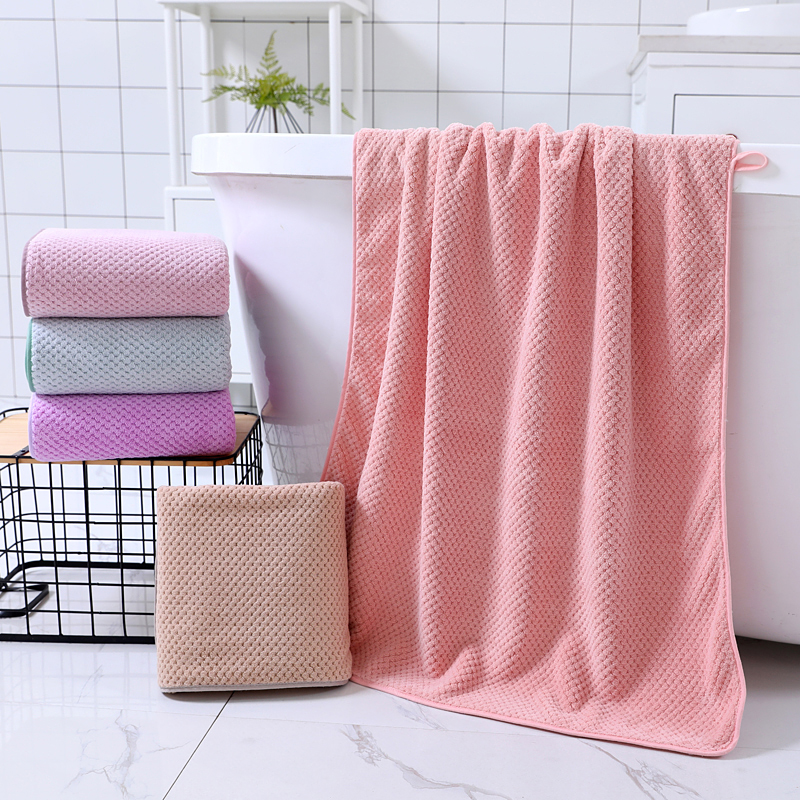 纯棉珊瑚绒浴巾120×60cm