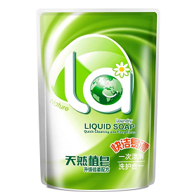 6.9元包邮！ La天然植皂洗衣液 500ml