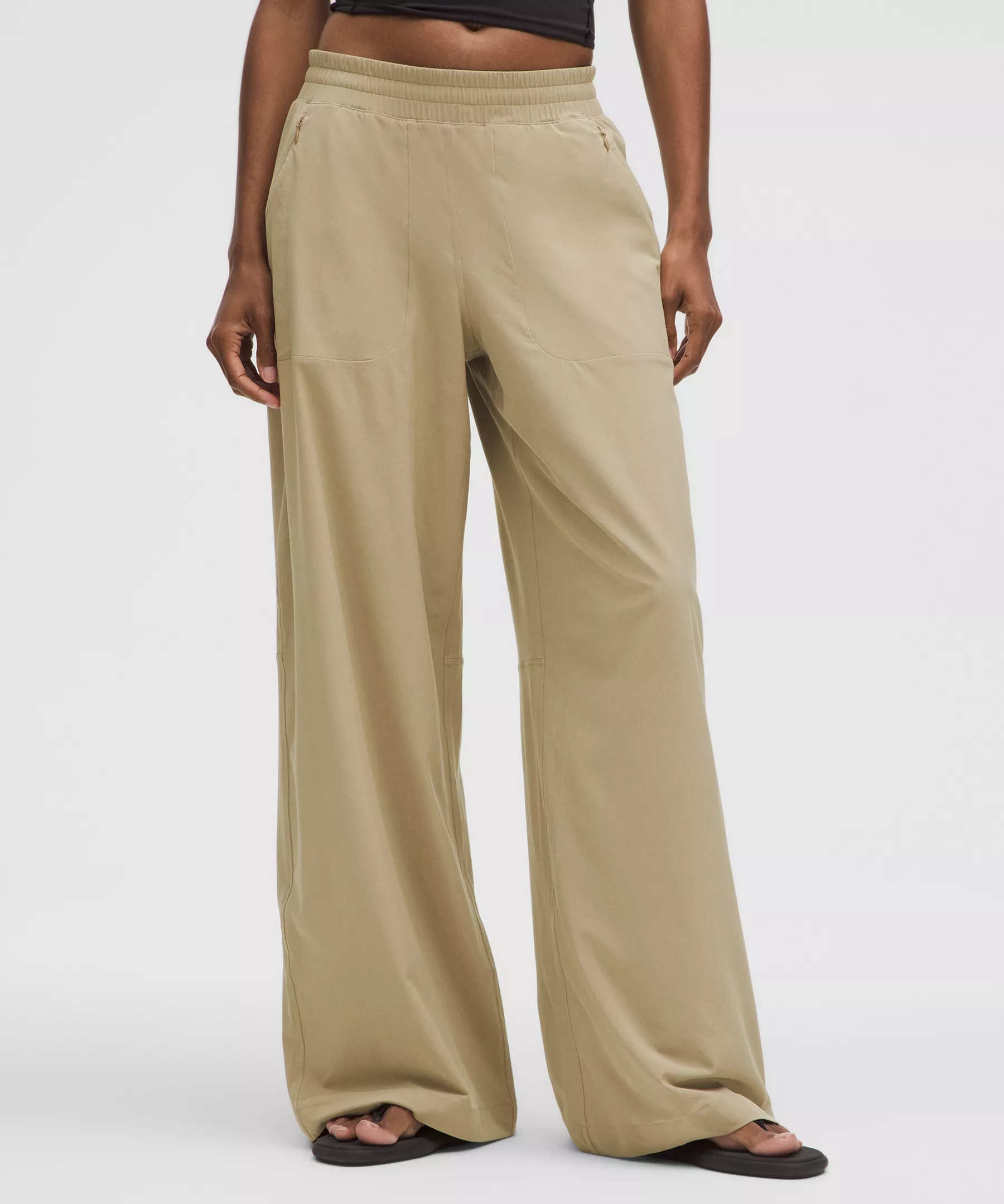Lululemon Swift Mid-Rise Wide-Leg 女裤 Sheer Oak 6