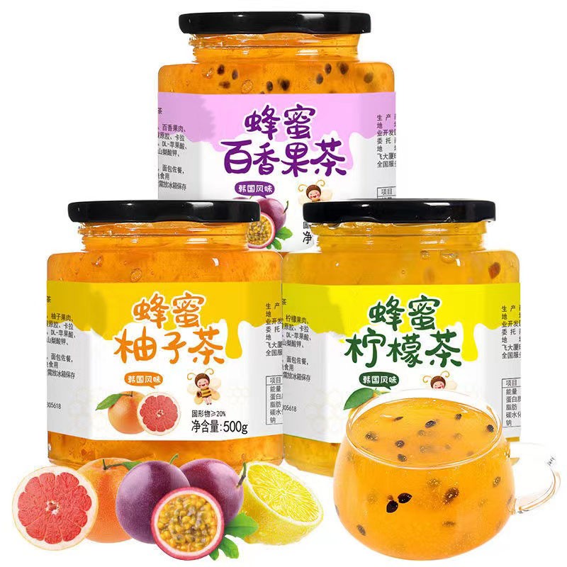 【JD专营店】熙安食品 蜂蜜柚子茶 1*500g
