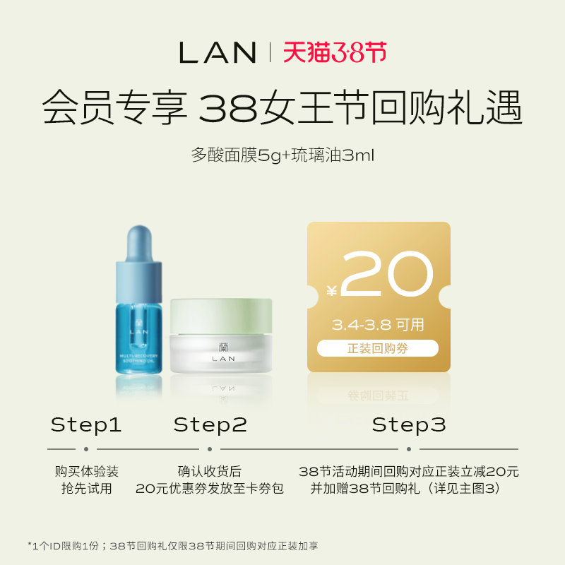 LAN兰油酸CP复合果酸刷酸面膜