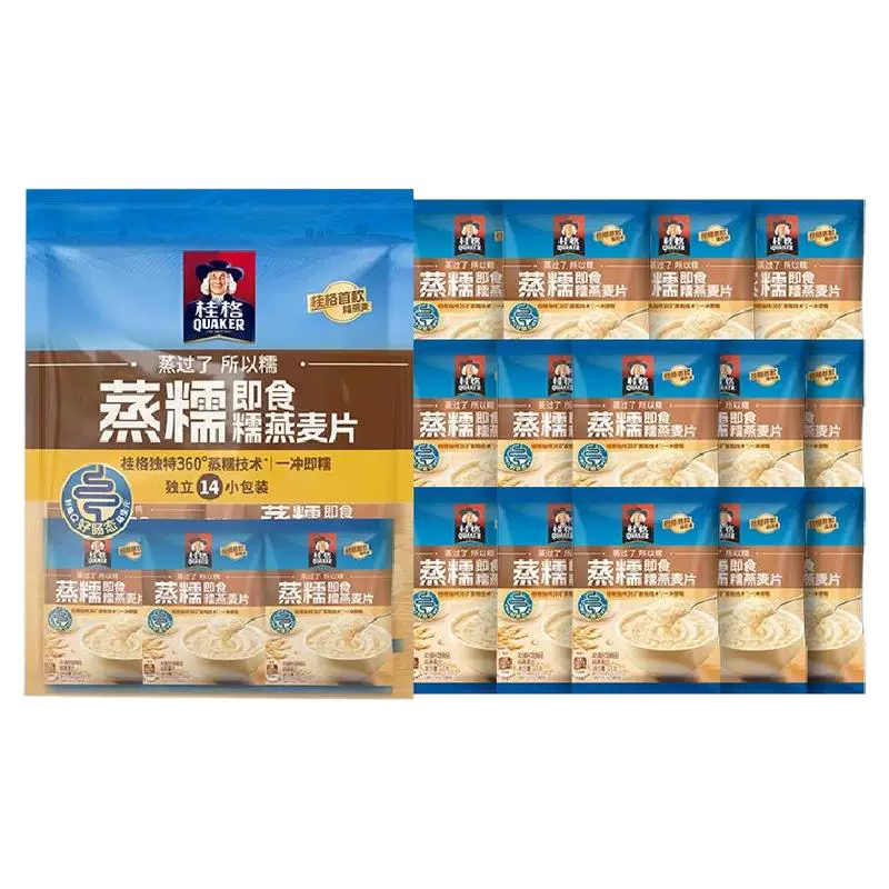桂格蒸糯燕麦片490g