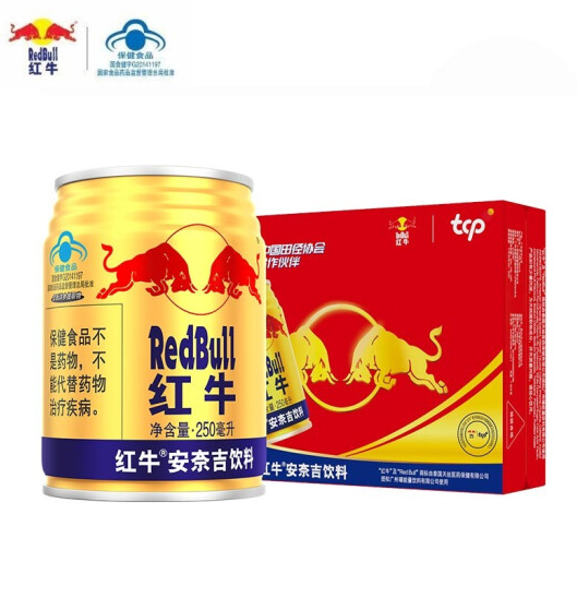 89元包邮！红牛（RedBull）安奈吉饮料 250ml*24罐/整箱