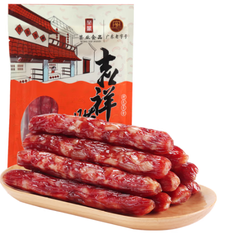29.9元包邮！荣业 广式特产猪肉香肠 250g*3包