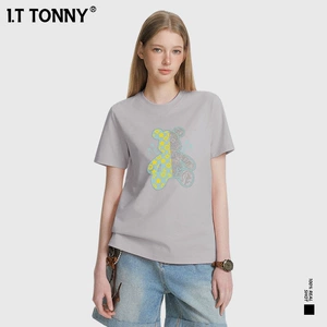 潮牌I.T TONNY新款基础短袖T恤男女款体恤衫休闲简约舒适上衣TYK