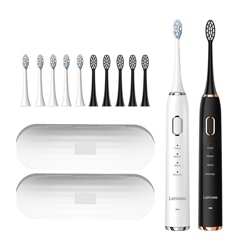 【送5个刷头】联想充电式电动情侣电动牙刷