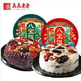 21.8元包邮！真真老老正宗糯米八宝饭350g*3盒