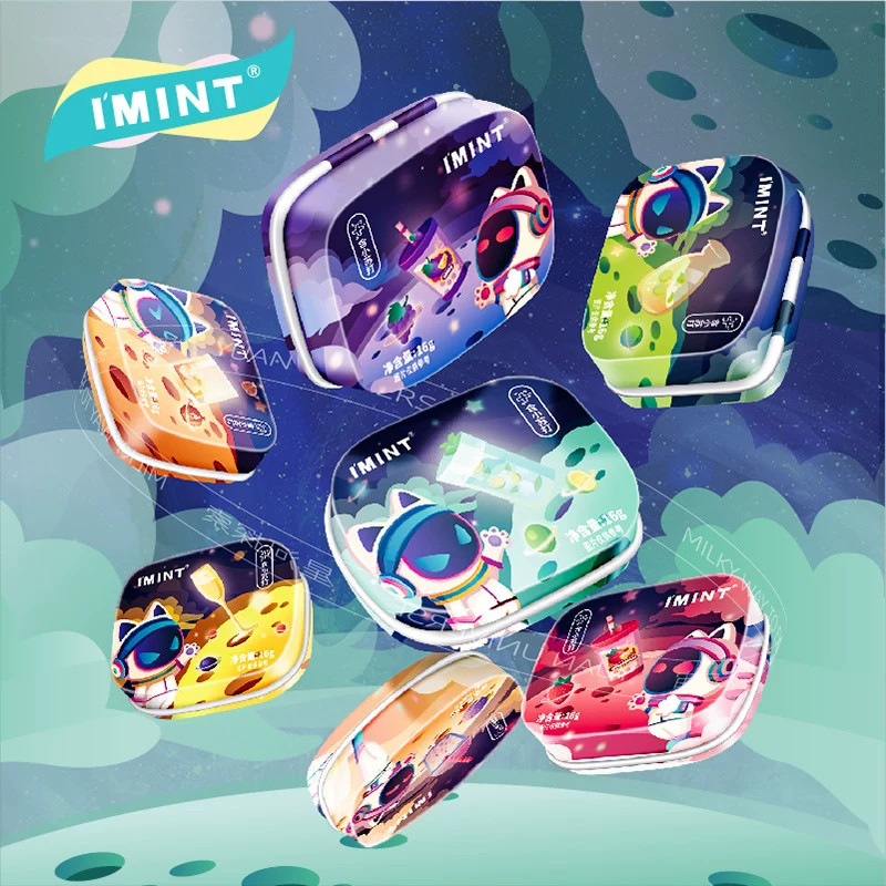 IMINT无糖薄荷糖奶清新口气糖10盒