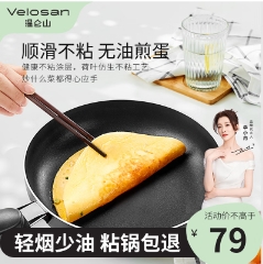 漏~9.9元包邮！VELOSAN煎锅平底锅
