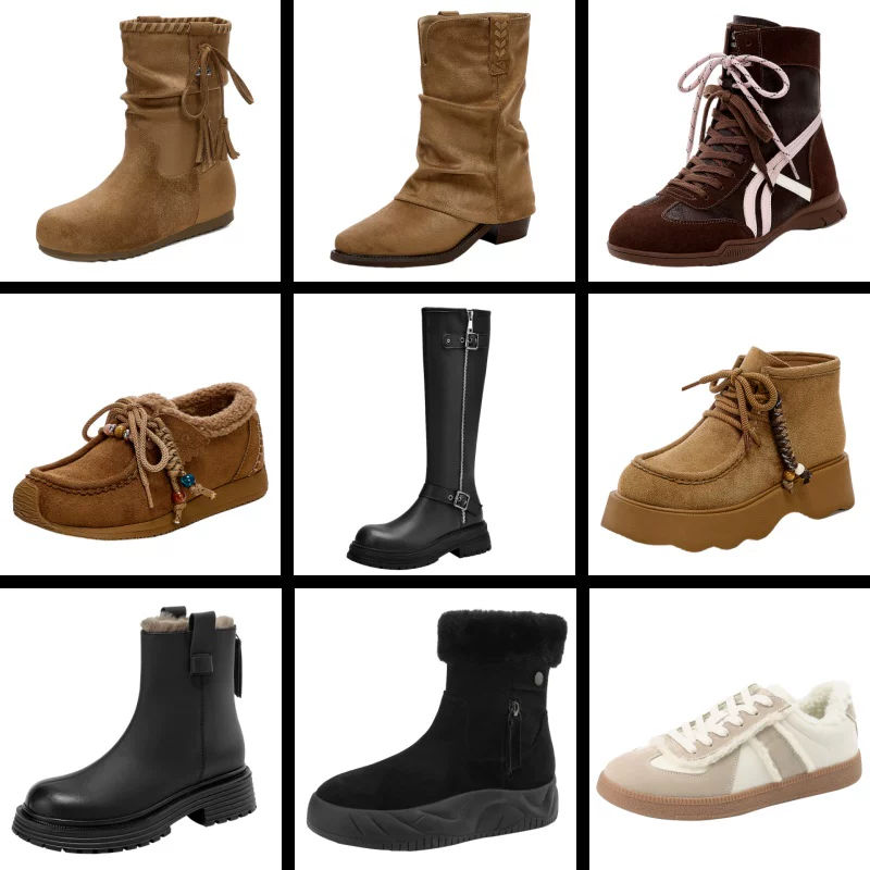 【卓诗尼】秋冬长短靴棉鞋特价处理