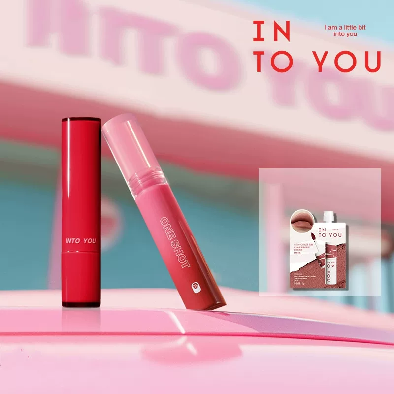 拍3件！intoyou开盖唇釉+融点唇蜜