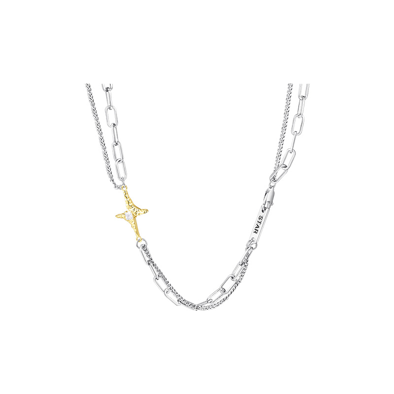 DAISYBEAUTY不对称星星链条项链