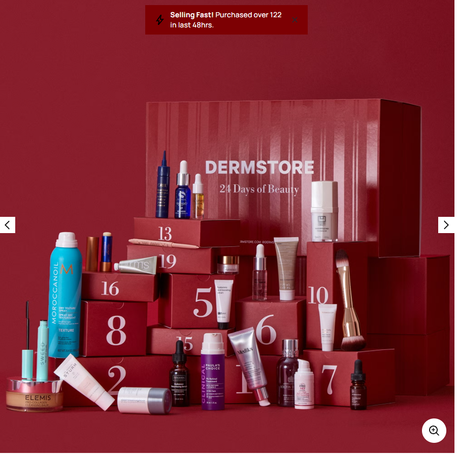 Dermstore 24日倒数日历 高阶护肤价值$1147