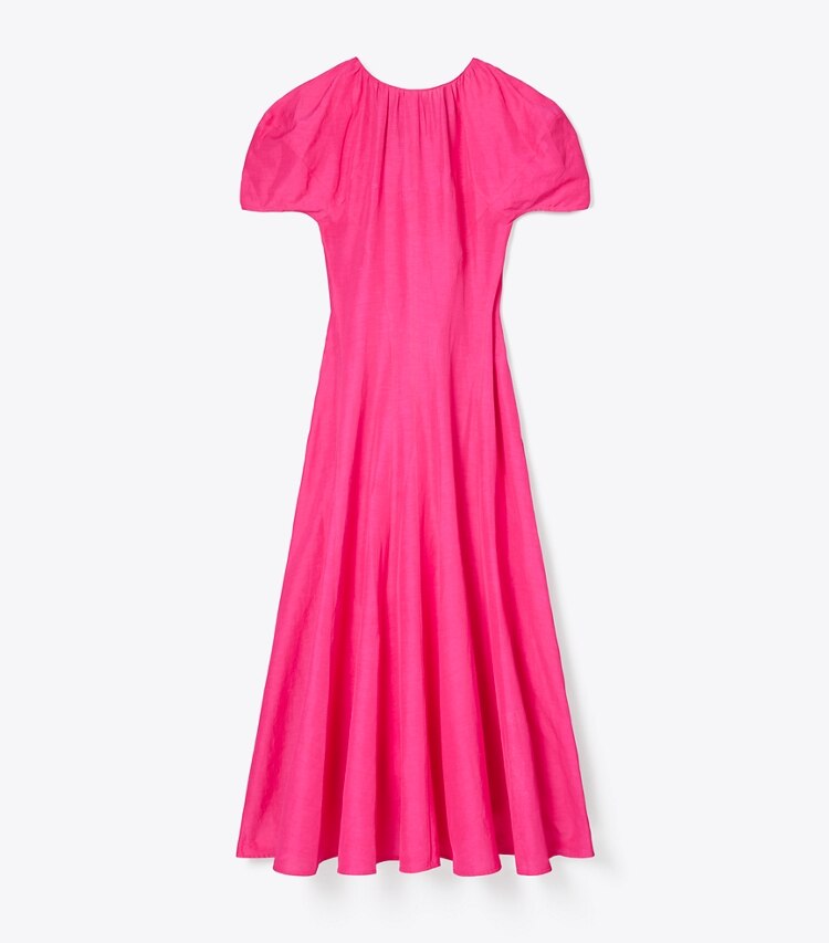 tory burch Balloon Sleeve Linen Dress