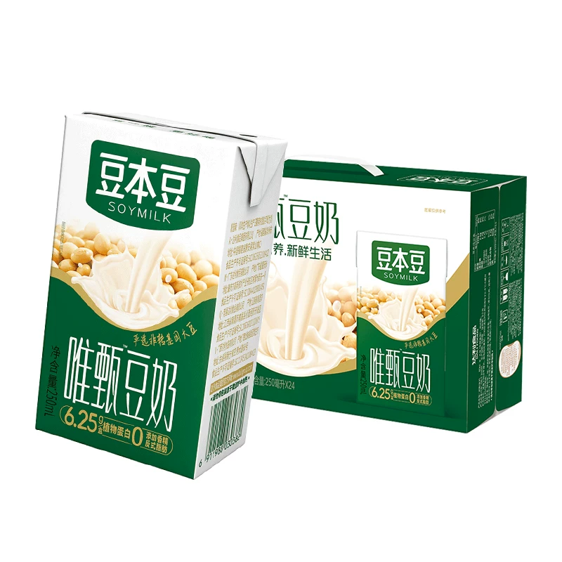 豆本豆唯甄原味豆奶250ml*24盒