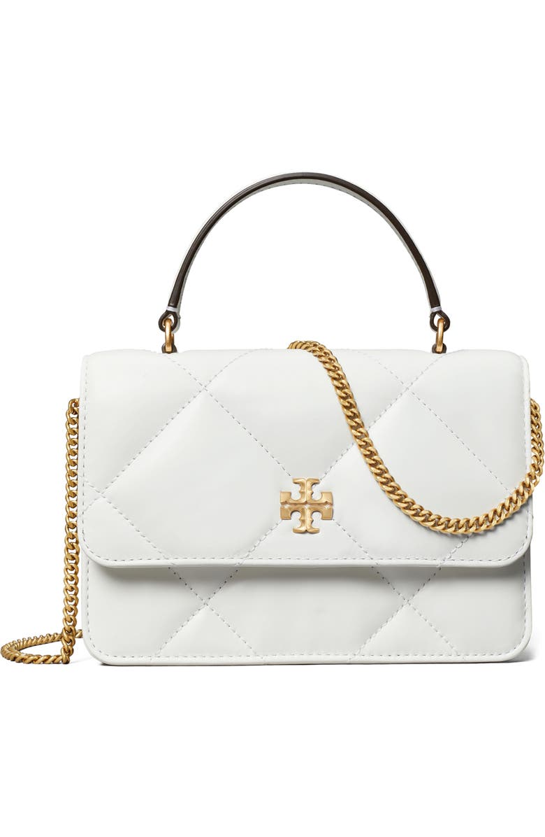 Tory Burch Mini Kira Diamond Quilted Leather Top Handle Bag