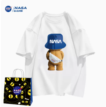 折19.63元/件！NASA GAME官网联名款潮牌儿童T恤 任选3件