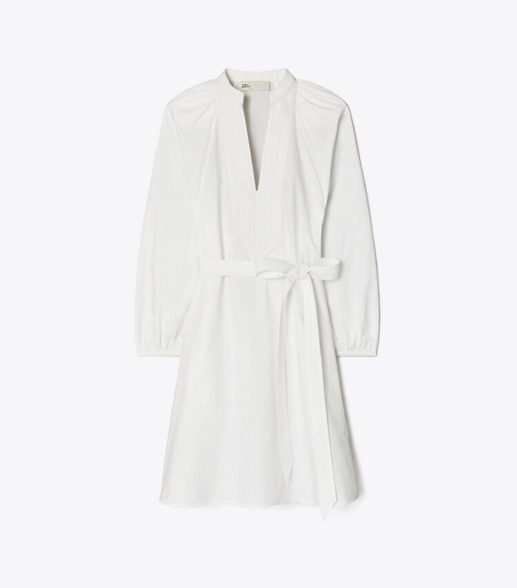 tory burch Balloon Sleeve Cotton Tunic Dress