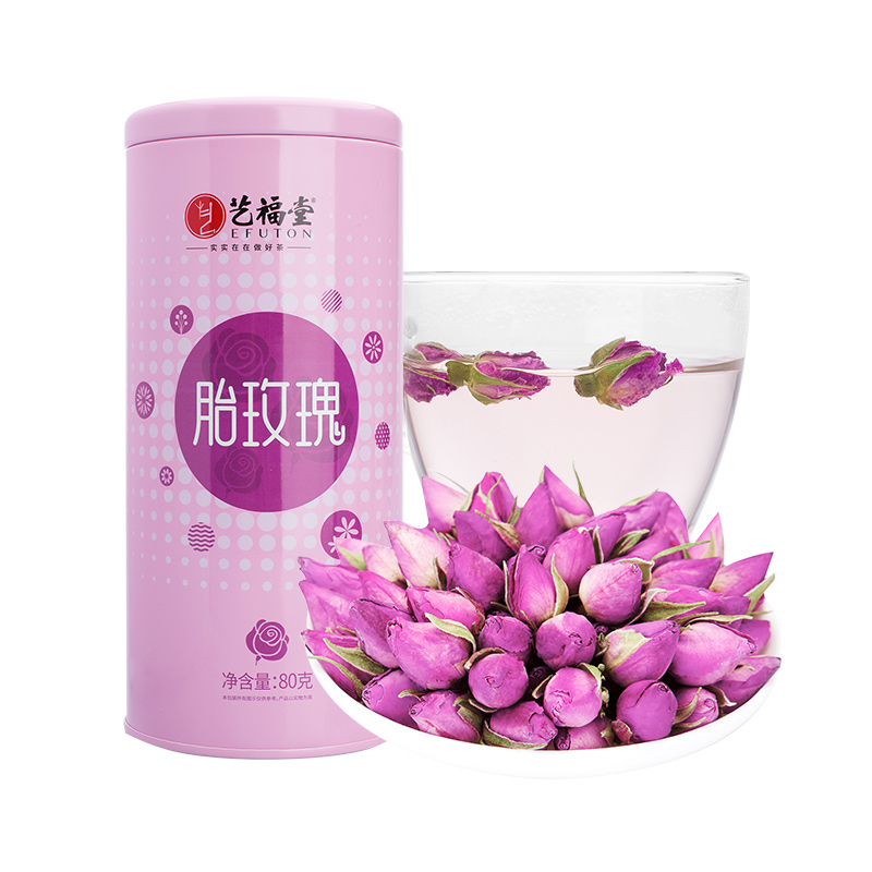 艺福堂法兰西胎玫瑰花茶80g
