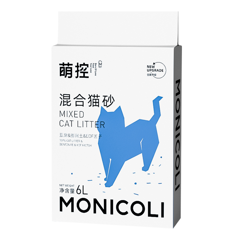 【萌控旗舰店】除臭无尘豆腐混合猫砂6L
