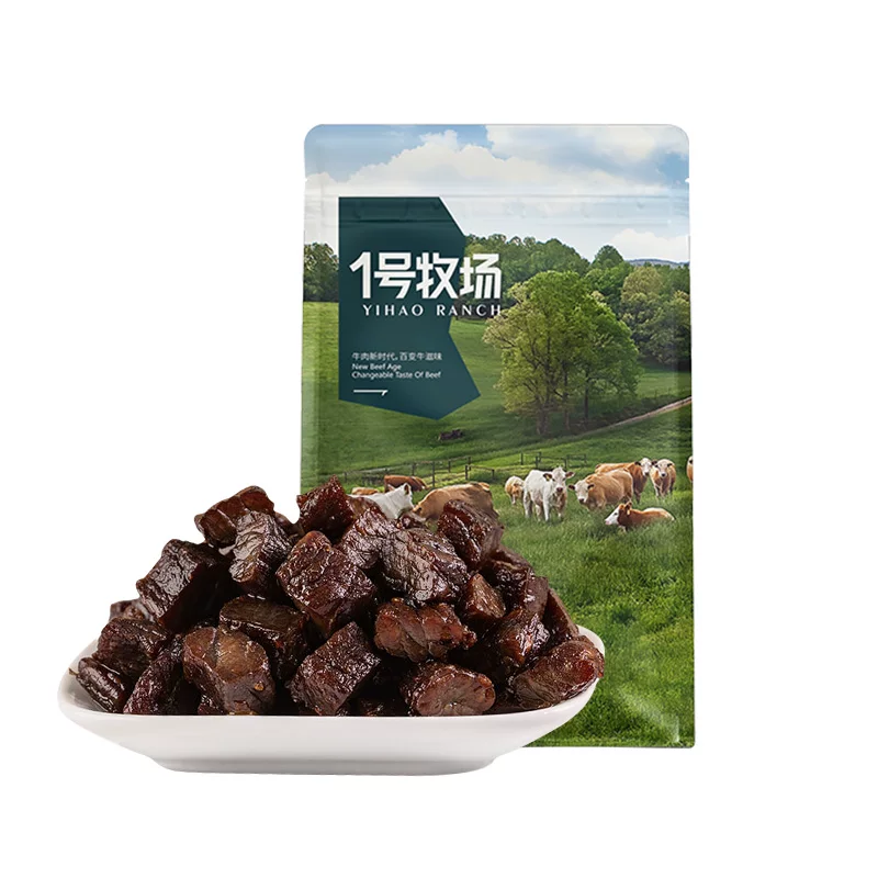 1号牧场手撕牛肉粒牛肉干250g