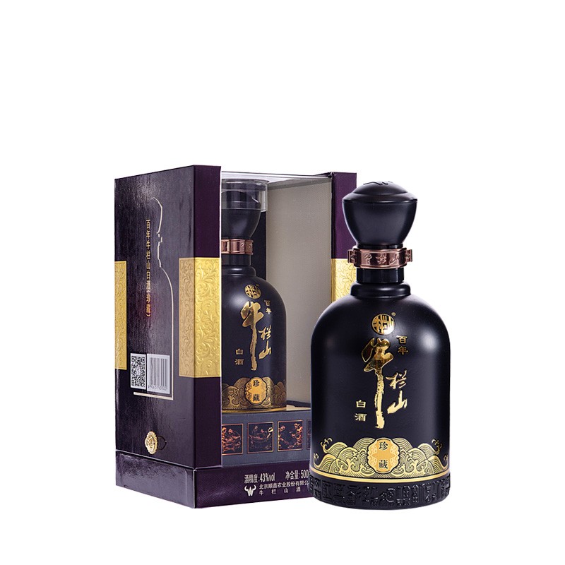 【JD旗舰店】牛栏山 二锅头43度精装珍藏白酒 500ml