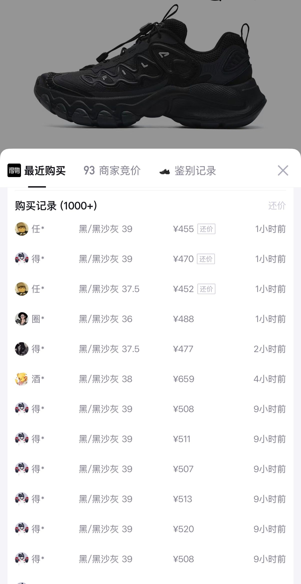 斐乐蘑菇鞋女 到手307元
