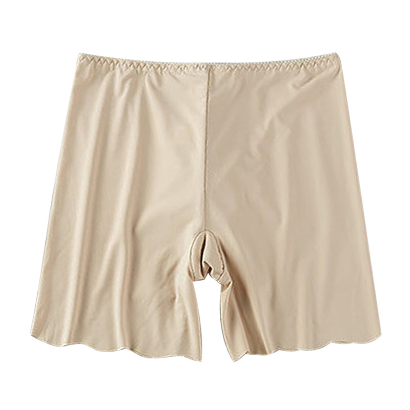 可签到！无痕白色打底防走光安全裤