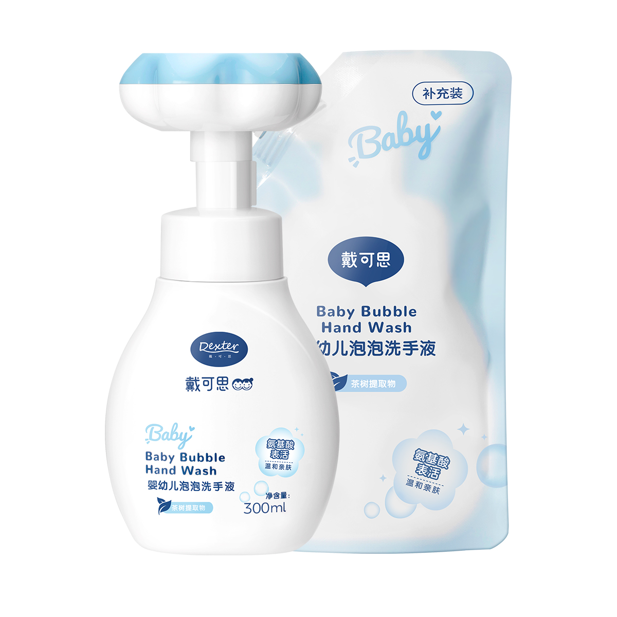 戴可思婴儿宝宝花朵泡泡洗手液600ml装