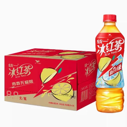 26.35元包邮！统一冰红茶茶饮料500ml*15瓶