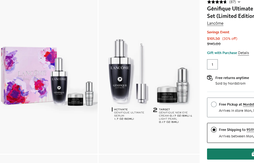 Lancome Genifique Set Sale