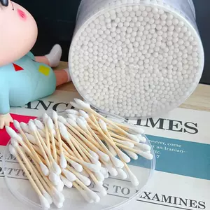 双头棉签1000支化妆用棉签棉棒掏耳朵家用一次性尖头竹棒棉球清洁