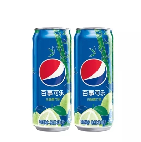 3.9元包邮！百事可乐白柚青竹330ml*2细长罐