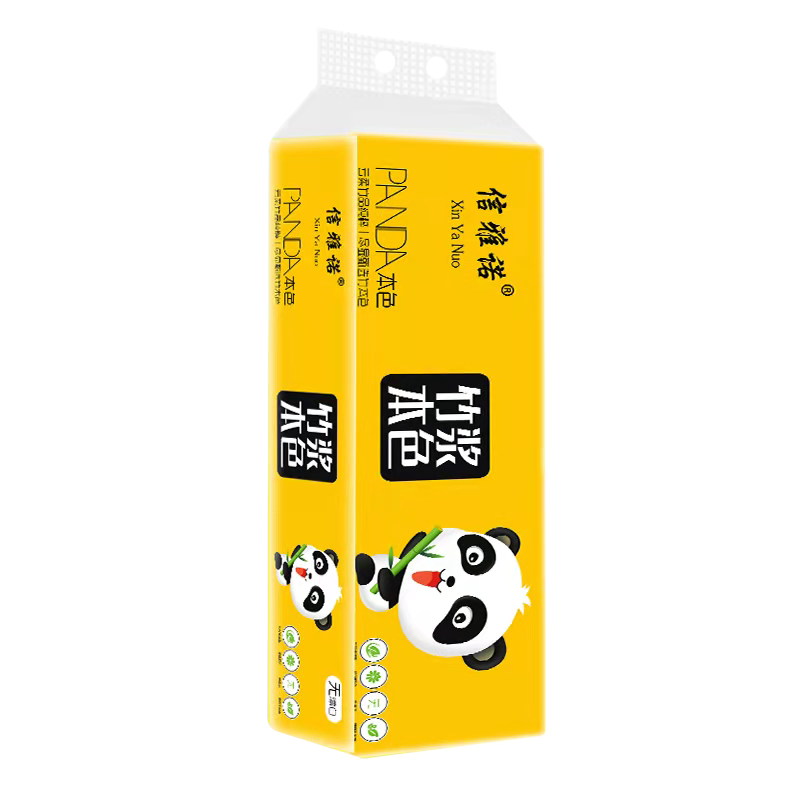又粗又大！竹浆本色卫生卷纸24卷