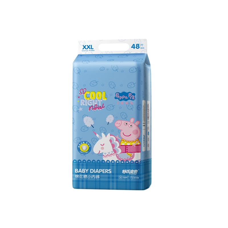 【拍3件】舒氏宝贝棉花糖拉拉裤XXL48片*3包