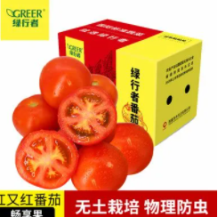 【低价】14.9元包邮！绿行者番茄 5斤